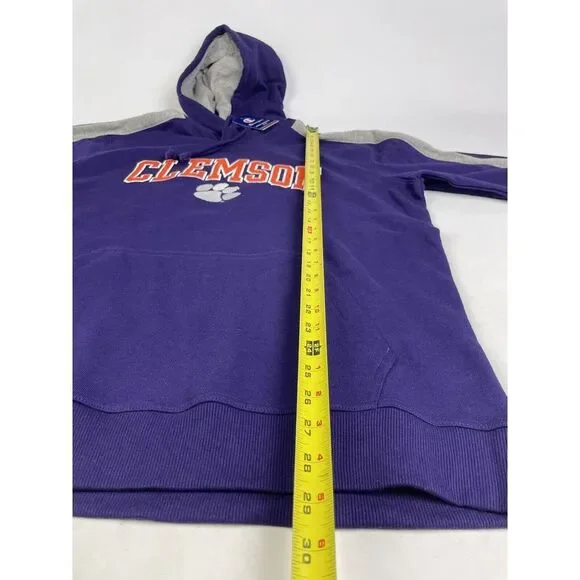 Clemson Tigers Champion Purple and Gray Hoodie Men’s Large - Picture 4 of 8